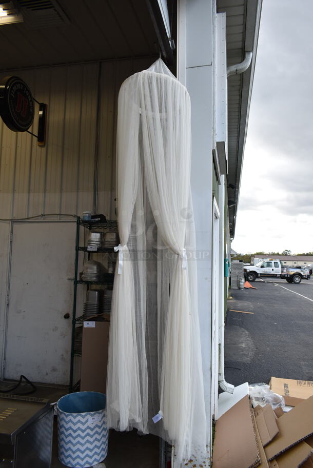 Pottery Barn White Bed Canopy  - Image 1 of 5
