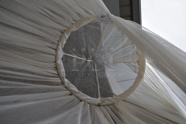 Pottery Barn White Bed Canopy  - Image 3 of 5