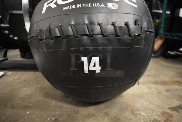 Rogue Black 14 Pound Medicine Ball. - Image 3 of 5