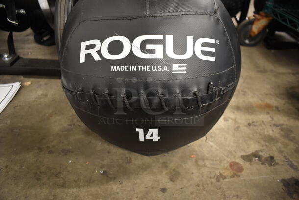 Rogue Black 14 Pound Medicine Ball. - Image 4 of 5