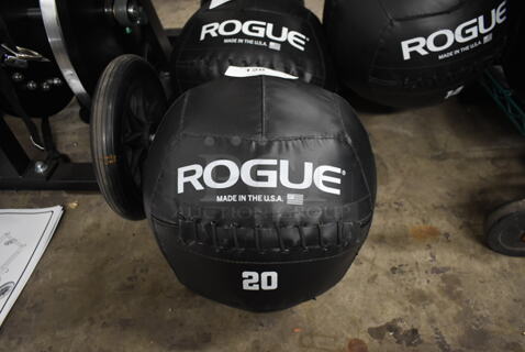Rogue Black 20 Pound Medicine Ball.