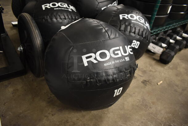 Rogue Black 10 Pound Medicine Ball. - Image 2 of 5