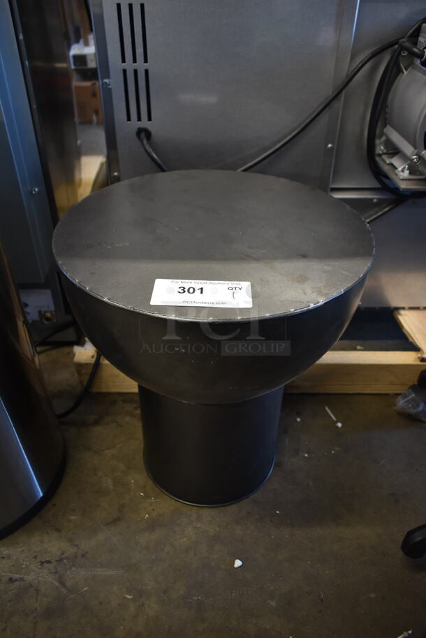 Black Round Table. - Image 1 of 3