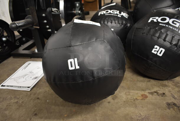 Rogue Black 10 Pound Medicine Ball. - Image 5 of 5