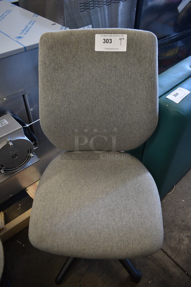 Gray Office Chair on Casters. - Image 3 of 7