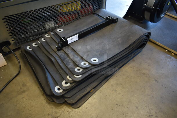 8 Black Yoga Mats w/ Wall Mount Rack. 8 Times Your Bid! - Image 2 of 5