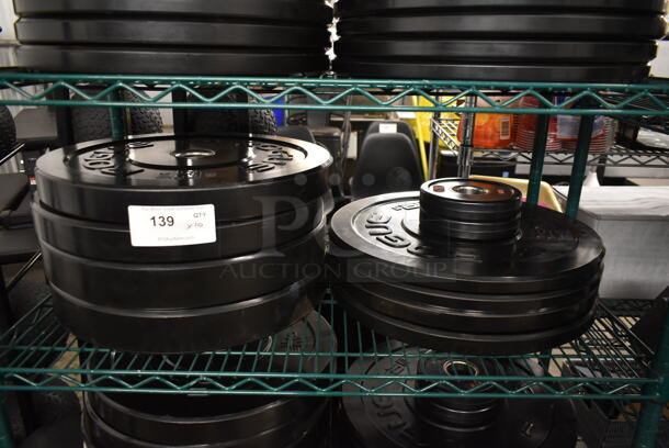 10 Rogue Metal Bumper Plates; Four 25 Pound, Four 10 Pound and Two Five Pound. Stock Picture - Cosmetic Condition May Vary. 10 Times Your Bid! - Image 2 of 12