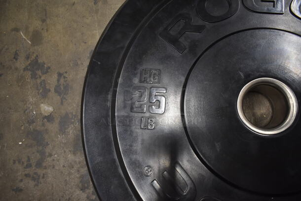 10 Rogue Metal Bumper Plates; Four 25 Pound, Four 10 Pound and Two Five Pound. Stock Picture - Cosmetic Condition May Vary. 10 Times Your Bid! - Image 5 of 12