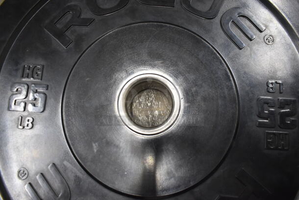 10 Rogue Metal Bumper Plates; Four 25 Pound, Four 10 Pound and Two Five Pound. Stock Picture - Cosmetic Condition May Vary. 10 Times Your Bid! - Image 6 of 12