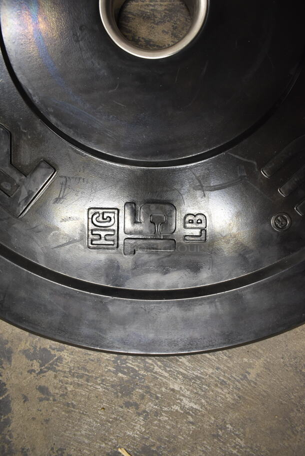 10 Rogue Metal Bumper Plates; Four 25 Pound, Four 10 Pound and Two Five Pound. Stock Picture - Cosmetic Condition May Vary. 10 Times Your Bid! - Image 11 of 12
