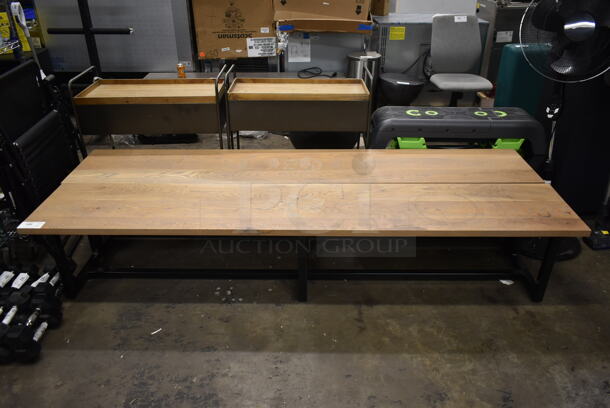 2 Wooden Benches. 2 Times Your Bid! - Image 1 of 6