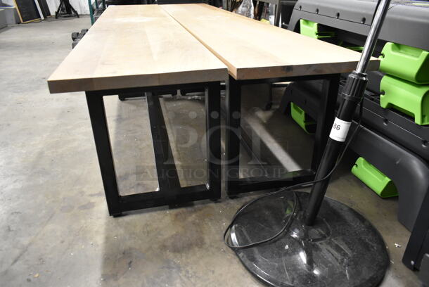 2 Wooden Benches. 2 Times Your Bid! - Image 3 of 6