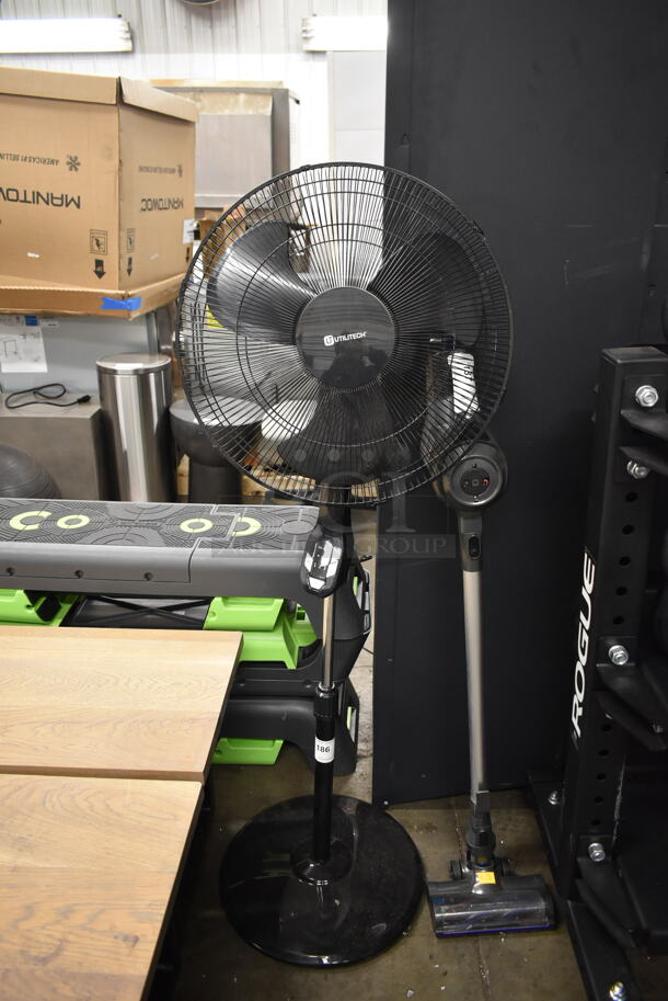 Utilitech Metal Floor Style Fan. Tested and Working! - Image 1 of 8