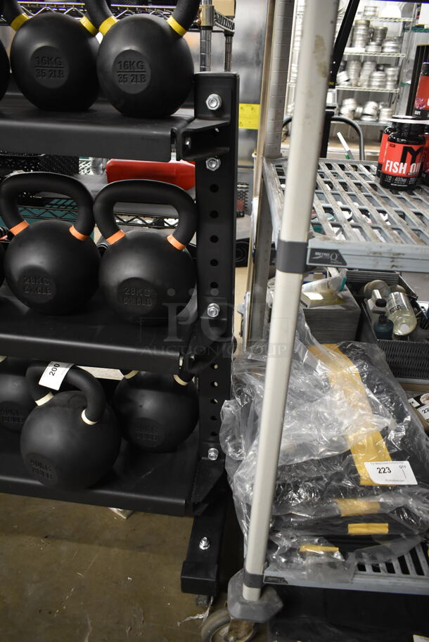 Rogue Metal Commercial 3 Tier Weight Rack on Commercial Casters. Does Not Include Contents. - Image 4 of 8