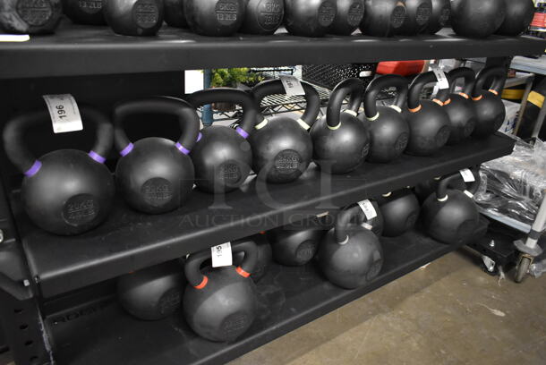 Rogue Metal Commercial 3 Tier Weight Rack on Commercial Casters. Does Not Include Contents. - Image 7 of 8