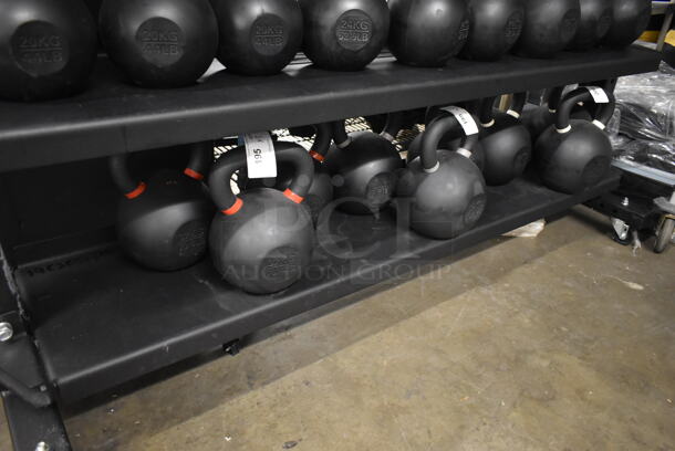 Rogue Metal Commercial 3 Tier Weight Rack on Commercial Casters. Does Not Include Contents. - Image 8 of 8