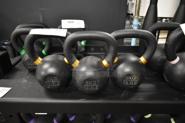 3 TRX Metal 6 KG / 13.2 Pound Kettlebells. 3 Times Your Bid! - Image 1 of 3