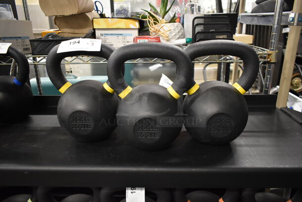 3 TRX Metal 16 KG / 35.2 Pound Kettlebells. 3 Times Your Bid! - Image 1 of 3
