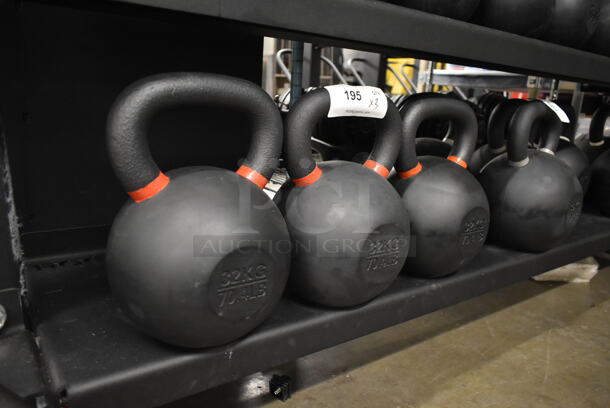 3 TRX Metal 32 KG / 70.4 Pound Kettlebells. 3 Times Your Bid! - Image 2 of 3