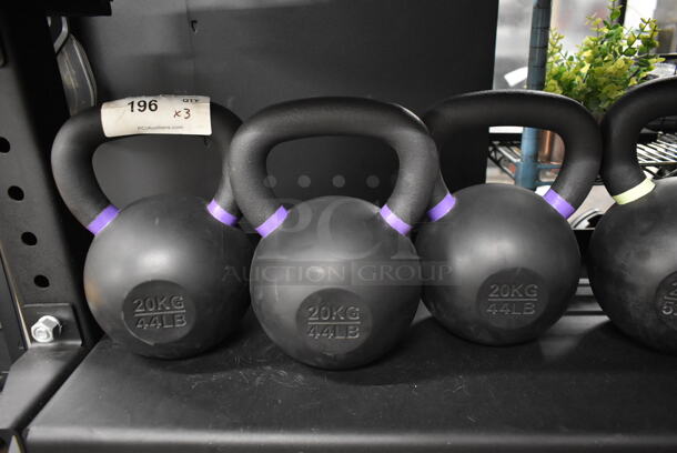 3 TRX Metal 20 KG / 44 Pound Kettlebells. 3 Times Your Bid! - Image 1 of 3