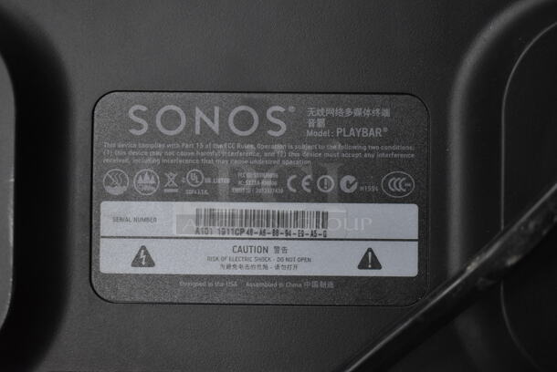 Sonos Playbar Sound Bar. - Image 9 of 9