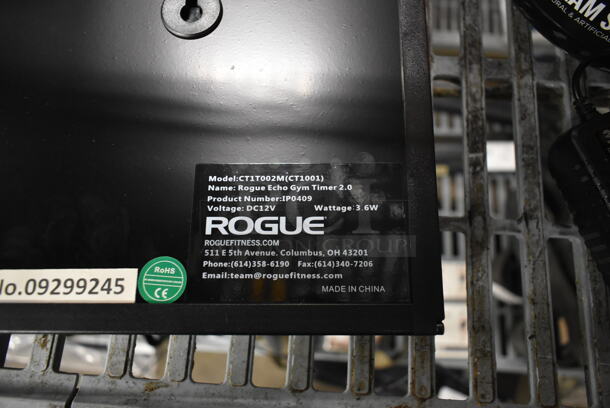 Rogue Echo CT1T002M Gym Timer w/ Remote. Tested and Working! - Image 6 of 8
