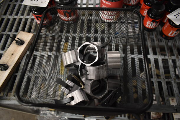 ALL ONE MONEY! Lot of Plant and Metal Mesh Trash Can w/ Contents. - Image 6 of 6
