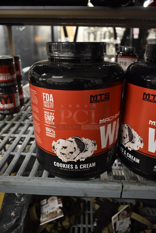 4 Machine Whey Bottles; 2 Cookies & Cream, Ice Cream Sandwich, Red Velvet Cake. 4 Times Your Bid! - Image 4 of 11