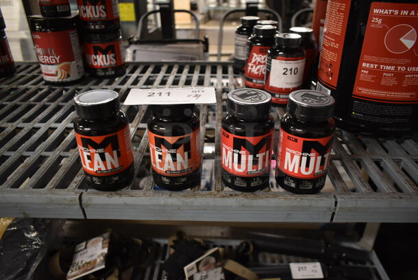4 Bottles; 2 Machine Multi Vitamin Mineral and 2 Machine Lean Non Stimulant Fat Burner. 4 Times Your Bid! - Image 1 of 6