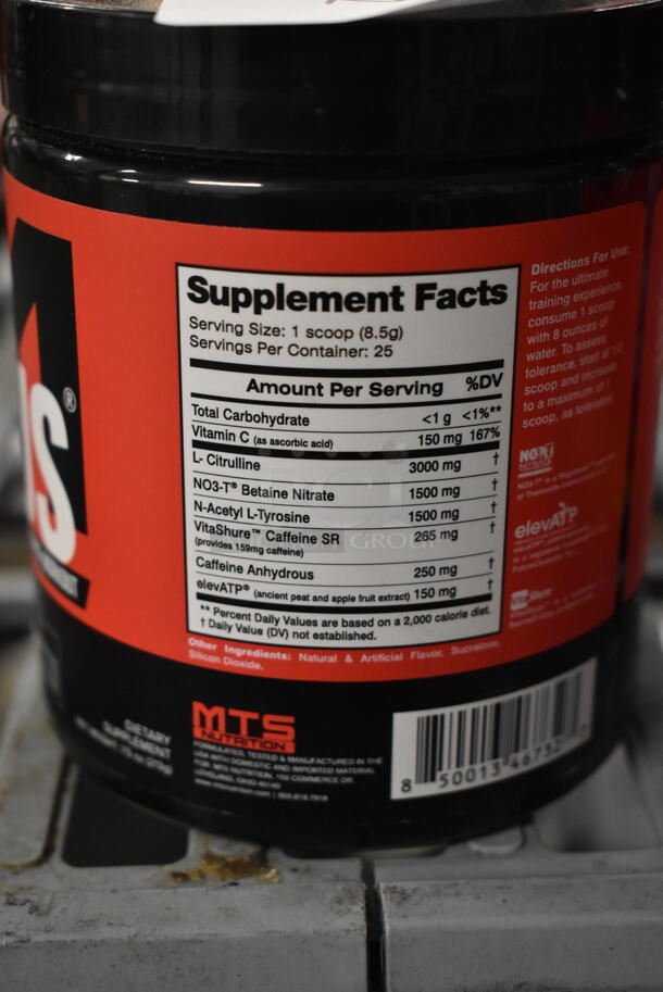 2 MTS Ruckus Nitrate Based Pre Workout Bottles. 2 Times Your Bid! - Image 4 of 5