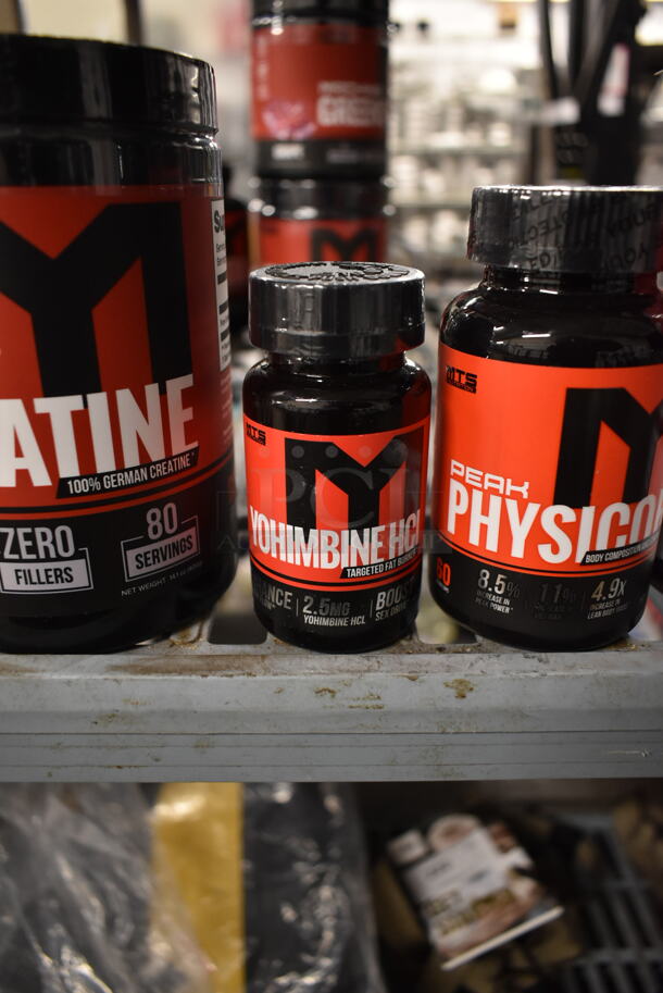 4 Bottles; MTS Creapure Creatine, MTS Yohimbine HCI Targeted Fat Burner, MTS Perk Physicor Body Composition and Strength and Essential Amino Energy. 4 Times Your Bid! - Image 3 of 12