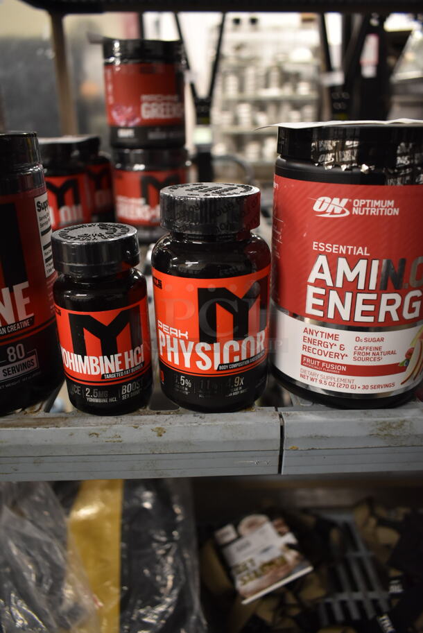 4 Bottles; MTS Creapure Creatine, MTS Yohimbine HCI Targeted Fat Burner, MTS Perk Physicor Body Composition and Strength and Essential Amino Energy. 4 Times Your Bid! - Image 4 of 12
