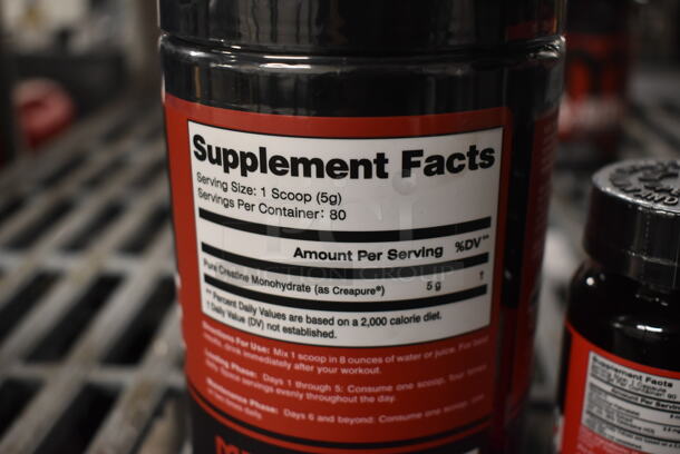 4 Bottles; MTS Creapure Creatine, MTS Yohimbine HCI Targeted Fat Burner, MTS Perk Physicor Body Composition and Strength and Essential Amino Energy. 4 Times Your Bid! - Image 6 of 12