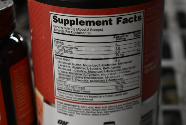 4 Bottles; MTS Creapure Creatine, MTS Yohimbine HCI Targeted Fat Burner, MTS Perk Physicor Body Composition and Strength and Essential Amino Energy. 4 Times Your Bid! - Image 12 of 12