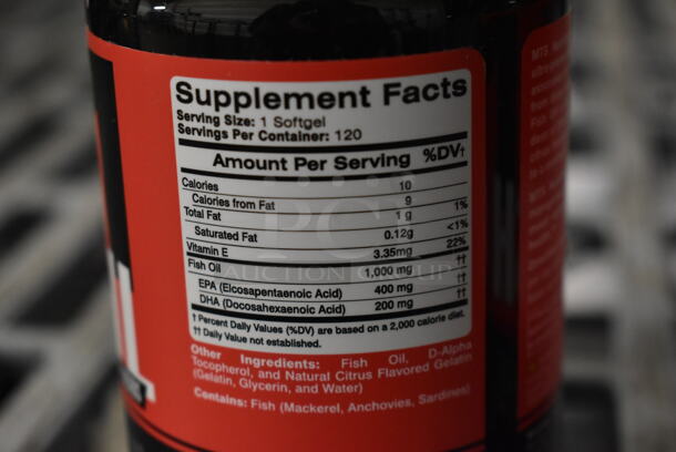 2 MTS Fish Oil Bottles. 2 Times Your Bid! - Image 5 of 5