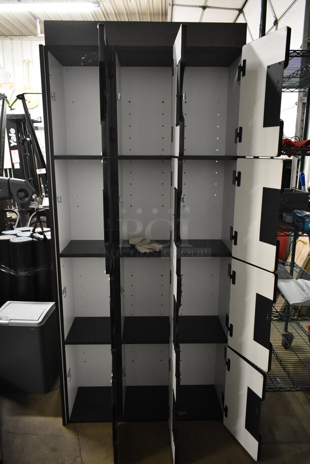 CUSTOM MADE! Gray/Black 12 Cubby Locker. - Image 7 of 7