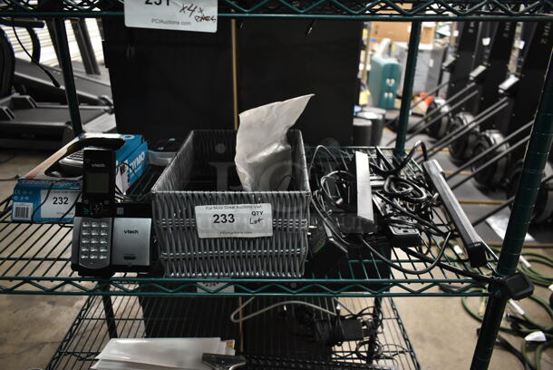 ALL ONE MONEY! Lot of Various Items Including Basket and Phones. - Image 1 of 4