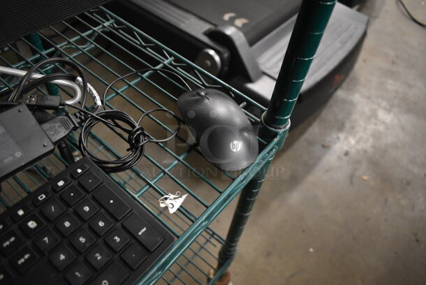 HP Computer Monitor w/ Keyboard and Mouse. - Image 5 of 11