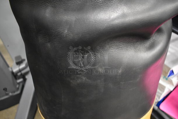 CUSTOM MADE! MVP Black and Yellow Leather Punching Bag. - Image 5 of 5