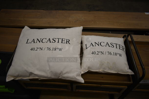 2 Eric & Christopher Lancaster, PA Pillows. 2 Times Your Bid! - Image 1 of 5