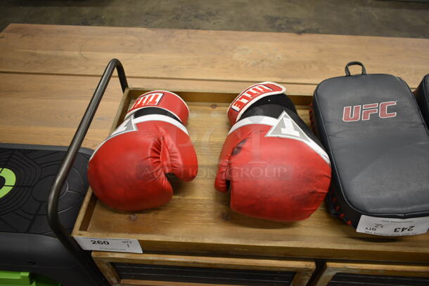 ALL ONE MONEY! Lot of 2 Title Boxing Gloves and 2 UFC Punching Hand Pads. - Image 3 of 4