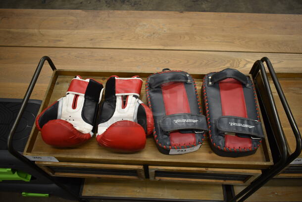 ALL ONE MONEY! Lot of 2 Title Boxing Gloves and 2 UFC Punching Hand Pads. - Image 4 of 4