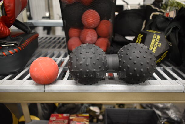 ALL ONE MONEY! Lot of Metal Wire Basket w/ Contents Including Various Myofascial Balls - Image 4 of 4