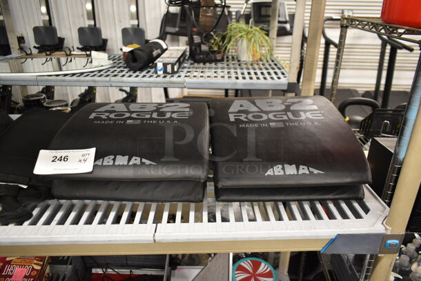 4 Rogue Ab-2 Black Metal Floor Back Pillow for Floor Ab Workouts. 4 Times Your Bid! - Image 1 of 3