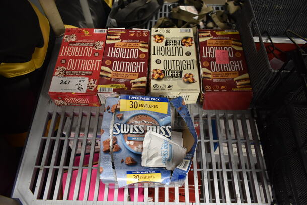 4 Boxes of Outright Protein Granola Bars and Box of Swiss Miss Hot Chocolate Mix. 4 Times Your Bid! - Image 1 of 4
