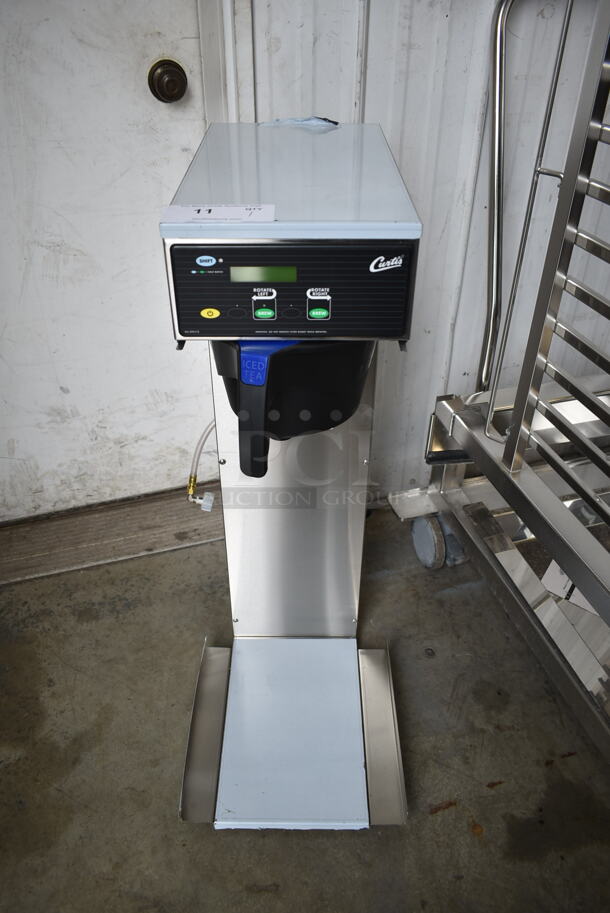 BRAND NEW SCRATCH AND DENT! Curtis TRB Stainless Steel Commercial Countertop Iced Tea Machine w/ Poly Brew Basket. 120 Volts, 1 Phase. Tested and Working! - Image 1 of 7