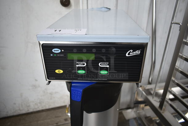 BRAND NEW SCRATCH AND DENT! Curtis TRB Stainless Steel Commercial Countertop Iced Tea Machine w/ Poly Brew Basket. 120 Volts, 1 Phase. Tested and Working! - Image 3 of 7