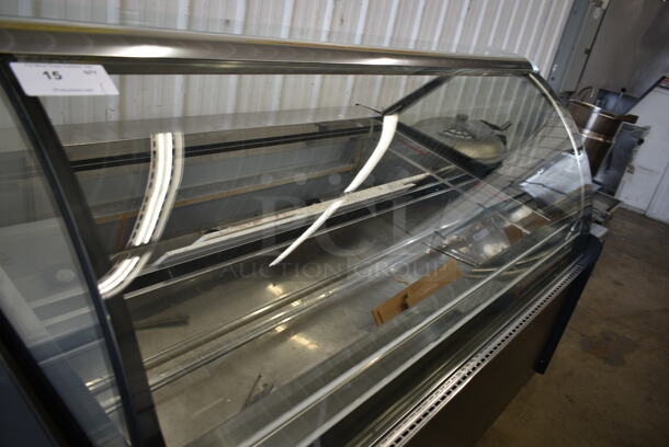 Metal Commercial Floor Style Display Case Merchandiser. Cannot Test Due To Cut Power Cord - Image 4 of 5