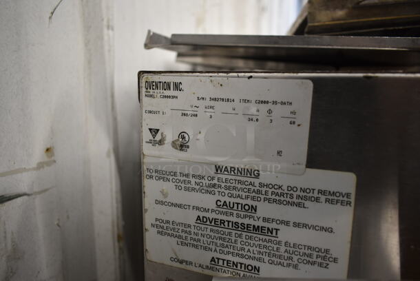 Ovention C20003PH Stainless Steel Commercial Electric Powered Conveyor Pizza Oven. Missing Conveyor Belt. 208/240 Volts, 3 Phase. - Image 8 of 8