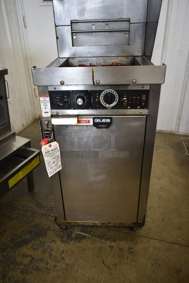 Giles WOG-20MP-VH TB Stainless Steel Commercial Ventless Hood and Giles Stainless Steel Electric Powered Deep Fat Fryer on Commercial Casters. Hood: 208 Volts, 1 Phase. - Image 2 of 7